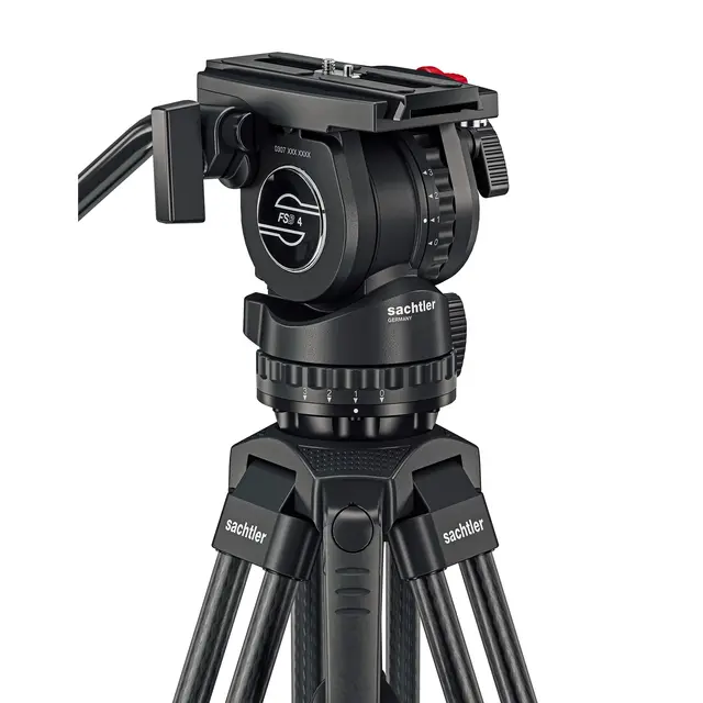 Sachtler FSB 4 75/2 CF GS Mk II Fluid head, Tripod, Gr-Spreader, Bag 