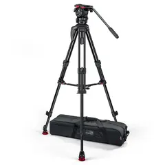 Sachtler FSB 4 75/2 AL MS Mk II Fluid head, Tripod, Mid-Spreader, Bag