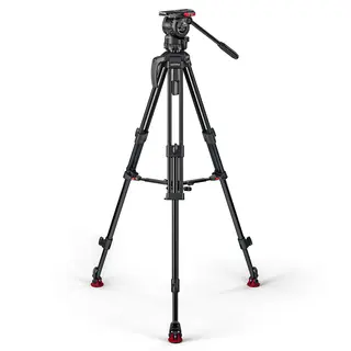 Sachtler FSB 4 75/2 AL MS Mk II Fluid head, Tripod, Mid-Spreader, Bag