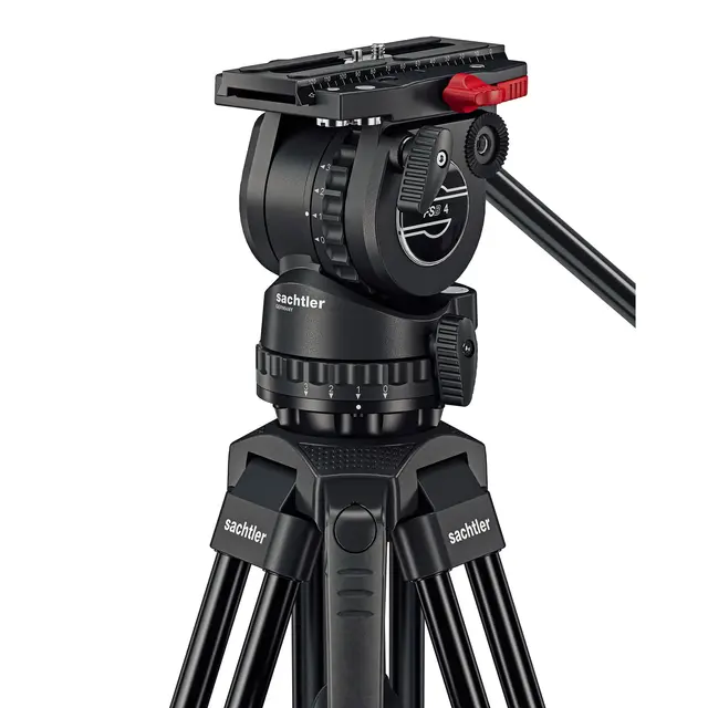 Sachtler FSB 4 75/2 AL MS Mk II Fluid head, Tripod, Mid-Spreader, Bag 