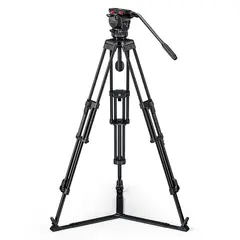 Sachtler System FSB 6 75/2 AL HD GS MkII Alu tripod m/ videohode, spreader og bag