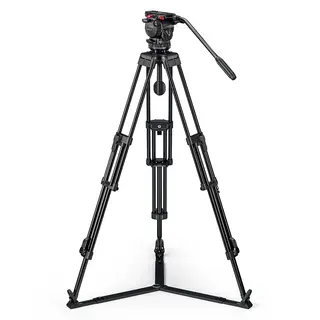 Sachtler System FSB 6 75/2 AL HD GS MkII Alu tripod m/ videohode, spreader og bag