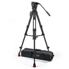 Sachtler FSB 6 75/2 AL MS Mk II Fluid head, Tripod, Mid-Spreader, Bag