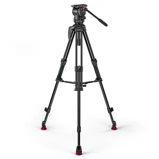Sachtler FSB 6 75/2 AL MS Mk II Fluid head, Tripod, Mid-Spreader, Bag