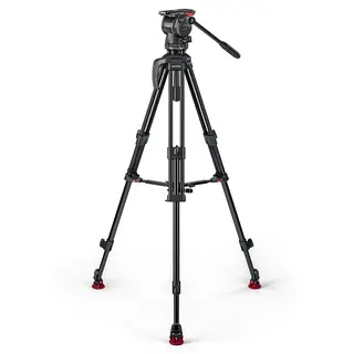 Sachtler FSB 8 75/2 AL MS Mk II Fluid head, Tripod, Mid-Spreader, Bag