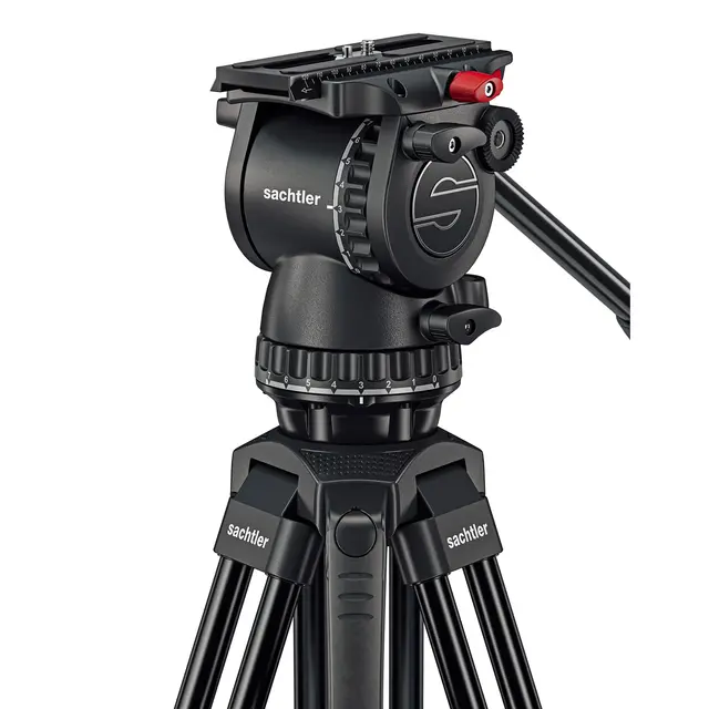 Sachtler FSB 8 75/2 AL MS Mk II Fluid head, Tripod, Mid-Spreader, Bag 