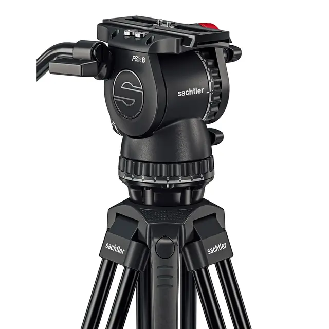 Sachtler FSB 8 75/2 AL MS Mk II Fluid head, Tripod, Mid-Spreader, Bag 