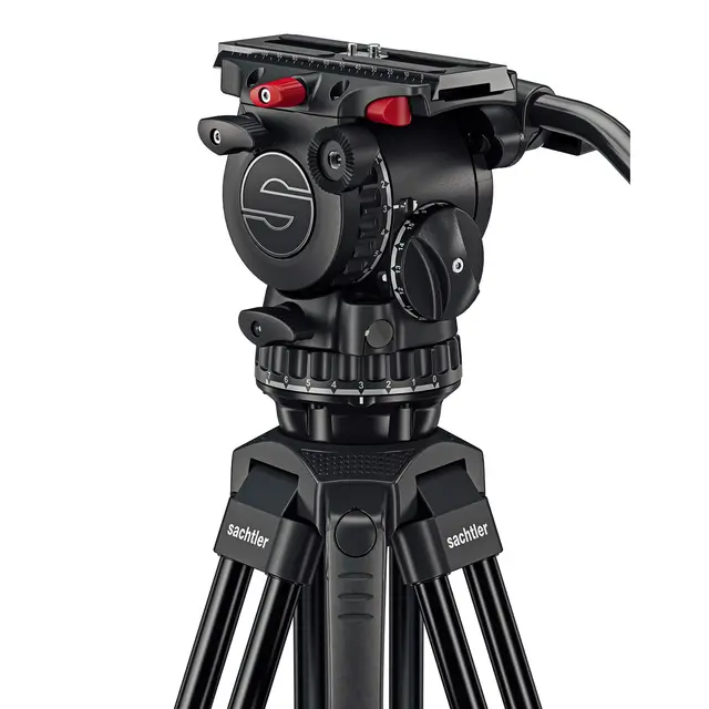 Sachtler FSB 8 75/2 AL MS Mk II Fluid head, Tripod, Mid-Spreader, Bag 