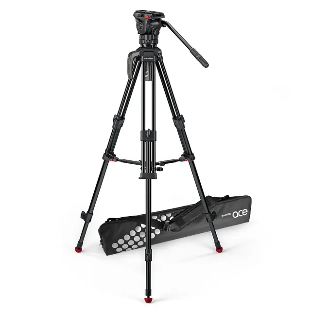 Sachtler Ace M MS Mk II Alu Tripod Kit Fluid head Tripod Mid-Spreader Bag, 4 kg 