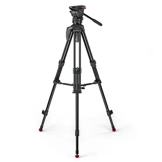 Sachtler Ace M MS Mk II Alu Tripod Kit Fluid head Tripod Mid-Spreader Bag, 4 kg