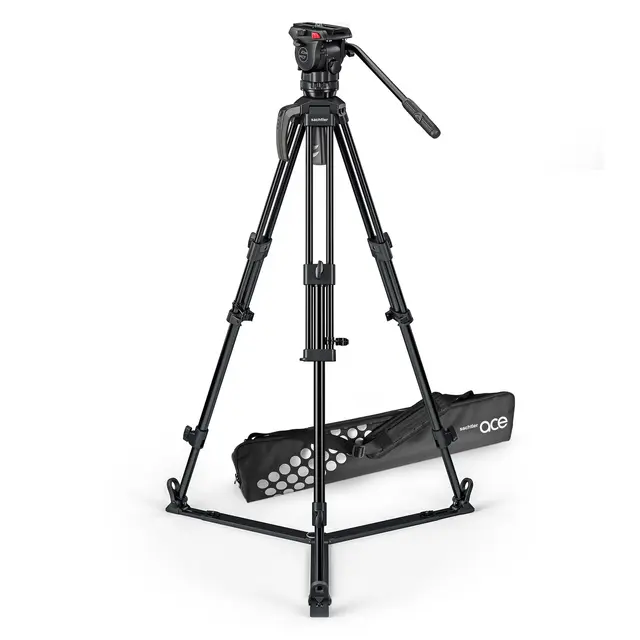 Sachtler Ace M GS Mk II Alu Tripod Kit Fluid head, Tripod Ground-Spreader, Bag 