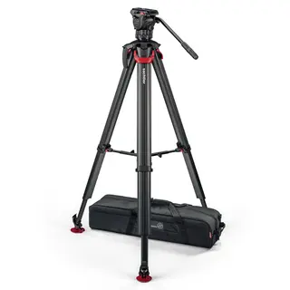 Sachtler Ace XL Mk II Flowtech75 MS Fluid head, Tripod, Mid-Spreader, Bag