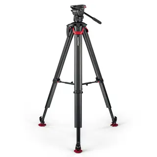 Sachtler Ace XL Mk II Flowtech75 MS Fluid head, Tripod, Mid-Spreader, Bag