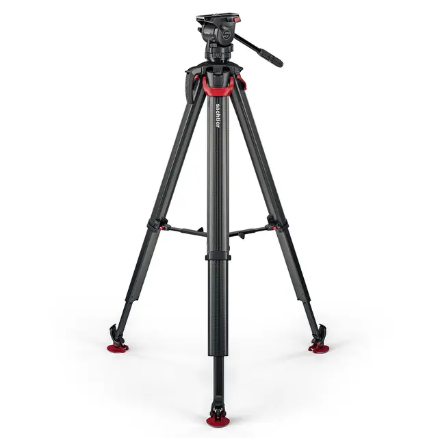 Sachtler Ace XL Mk II Flowtech75 MS Fluid head, Tripod, Mid-Spreader, Bag 