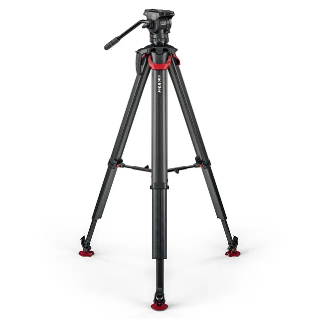 Sachtler Ace XL Mk II Flowtech75 MS Fluid head, Tripod, Mid-Spreader, Bag 