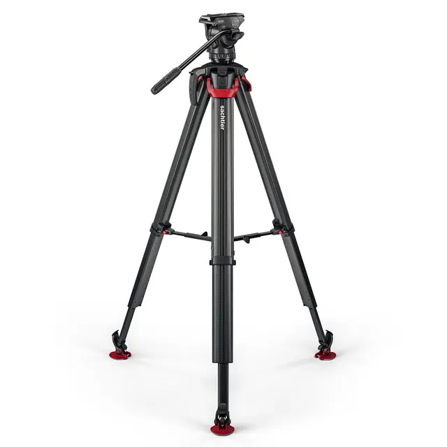 Sachtler Ace XL Mk II Flowtech75 MS Fluid head, Tripod, Mid-Spreader, Bag 
