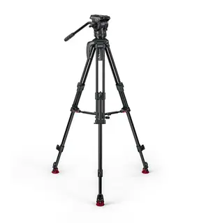 Sachtler Ace XL AL MS Mk II Alu Stativ Fluid head Tripod Mid-Spreader Bag, 8 kg