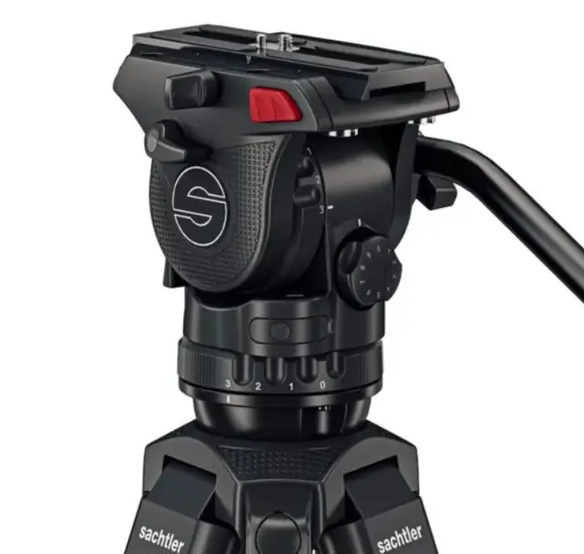 Sachtler Ace XL AL MS Mk II Alu Stativ Fluid head Tripod Mid-Spreader Bag, 8 kg 