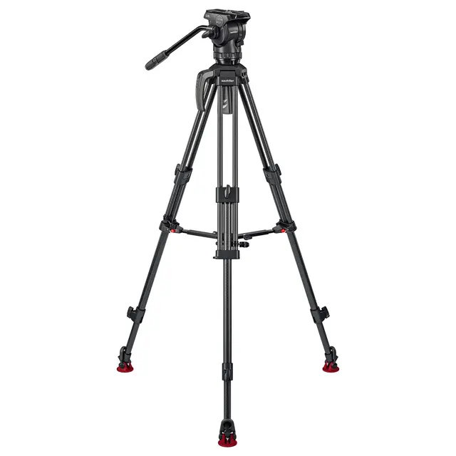 Sachtler Ace XL CF MS Mk II Carbon Fluid head Tripod Mid-Spreader. Bag. 8kg 
