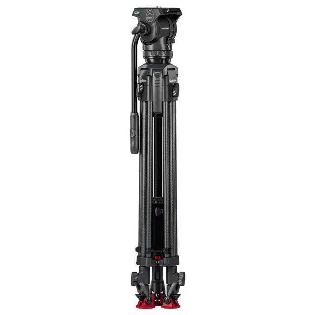 Sachtler Ace XL CF MS Mk II Carbon Fluid head Tripod Mid-Spreader. Bag. 8kg 