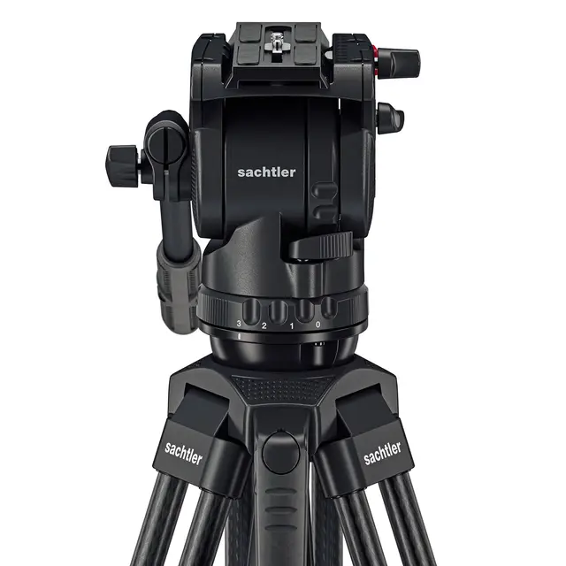 Sachtler Ace XL CF MS Mk II Carbon Fluid head Tripod Mid-Spreader. Bag. 8kg 