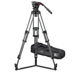 Sachtler System FSB 16T MkII ENG CF GS Fluid head, Tripod, Gr-Spreader, Bag
