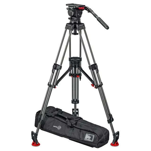Sachtler System FSB 16T MkII ENG CF MS Fluid head, Tripod, Mid-Spreader, Bag 