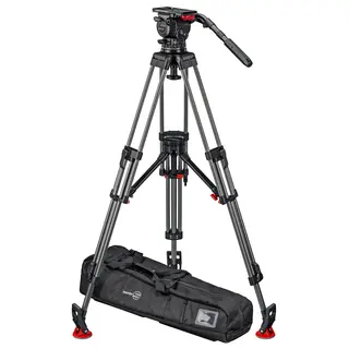 Sachtler System FSB 18T MkII ENG CF MS Fluid head, Tripod, Mid-Spreader, Bag