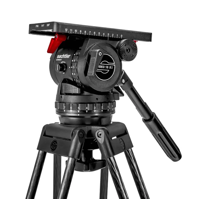 Sachtler Video 18 S2 Fluid Head Videohode 2-22kg, Touch & Go festeplate 