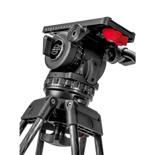 Sachtler Video 18 S2 Fluid Head Videohode 2-22kg, Touch & Go festeplate 
