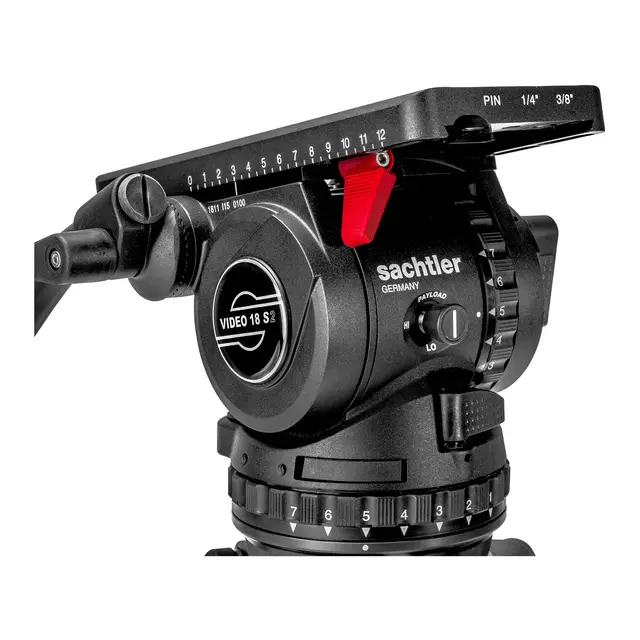 Sachtler Video 18 S2 Fluid Head Videohode 2-22kg, Touch & Go festeplate 