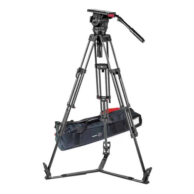 Sachtler System 18 S2 ENG2 CF Fluid Head m/ ENG 2 CF Tripod/Ground Spreader/Bag 