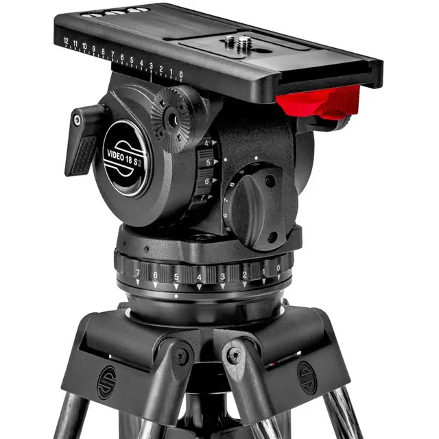 Sachtler Video 18 S2 Fluid Head & ENG 2 2-22kg Video Stativ 100mm Bowl 
