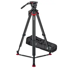 Sachtler System aktiv16T flowtech100 GS Fluid head, Tripod, Gr-Spreader, Bag