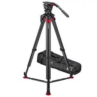 Sachtler System aktiv16T flowtech100 GS Fluid head, Tripod, Gr-Spreader, Bag