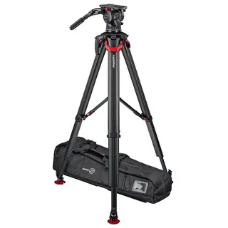 Sachtler System aktiv16T flowtech100 MS Fluid head, Tripod, Mid-Spreader, Bag