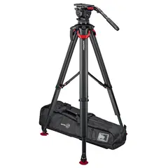 Sachtler System aktiv16T flowtech100 MS Fluid head, Tripod, Mid-Spreader, Bag
