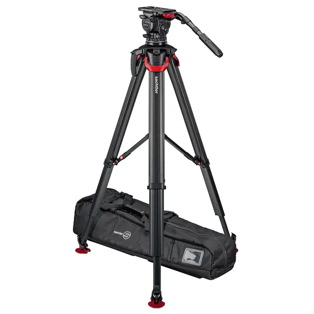 Sachtler System aktiv16T flowtech100 MS Fluid head, Tripod, Mid-Spreader, Bag 