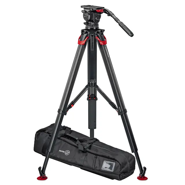 Sachtler System aktiv16T flowtech100 MS Fluid head, Tripod, Mid-Spreader, Bag 