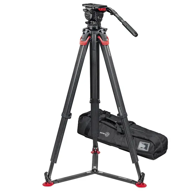 Sachtler System FSB 16T MkII flowtech100 GS Fluid head, Tripod, Gr-Spreader, Bag 