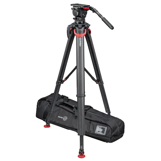 Sachtler System FSB 16T MkII flowtech100 MS Fluid head, Tripod, Mid-Spreader, Bag 