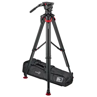 Sachtler System aktiv18T flowtech100 MS Fluid head, Tripod, Mid-Spreader, Bag