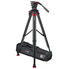 Sachtler System aktiv18T flowtech100 MS Fluid head, Tripod, Mid-Spreader, Bag