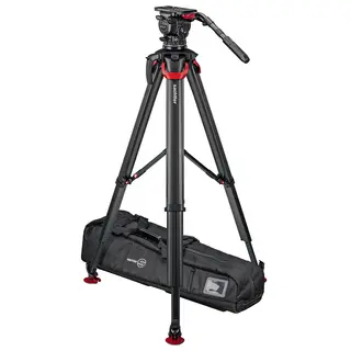 Sachtler System aktiv18T flowtech100 MS Fluid head, Tripod, Mid-Spreader, Bag