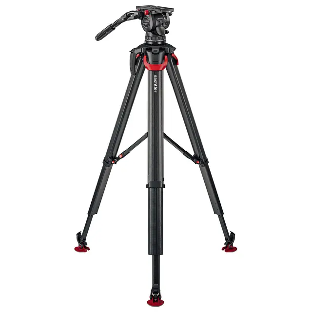 Sachtler System aktiv18T flowtech100 MS Fluid head, Tripod, Mid-Spreader, Bag 