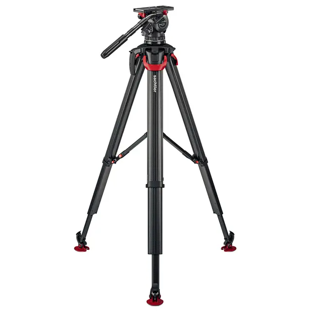 Sachtler System aktiv18T flowtech100 MS Fluid head, Tripod, Mid-Spreader, Bag 