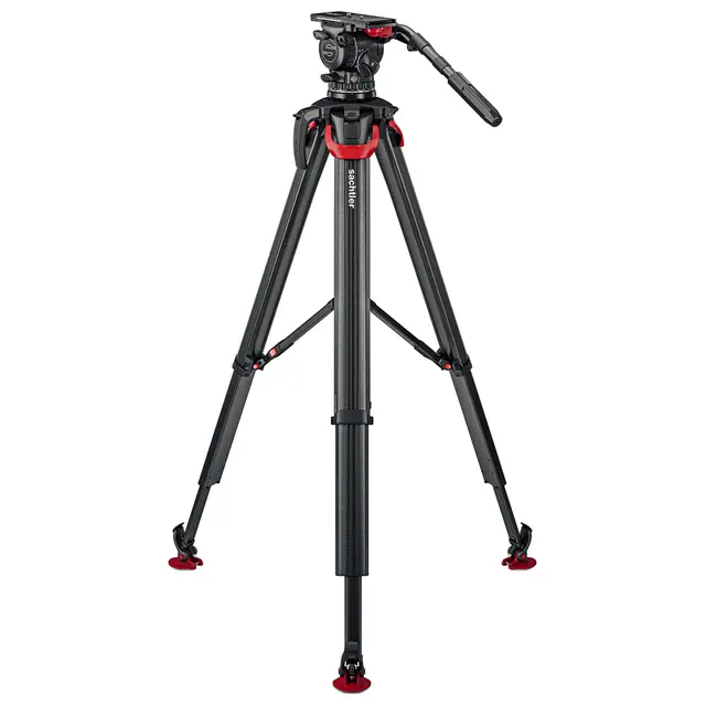 Sachtler System aktiv18T flowtech100 MS Fluid head, Tripod, Mid-Spreader, Bag 