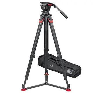 Sachtler System FSB 18T MkII flowtech100 GS Fluid head, Tripod, Gr-Spreader, Bag
