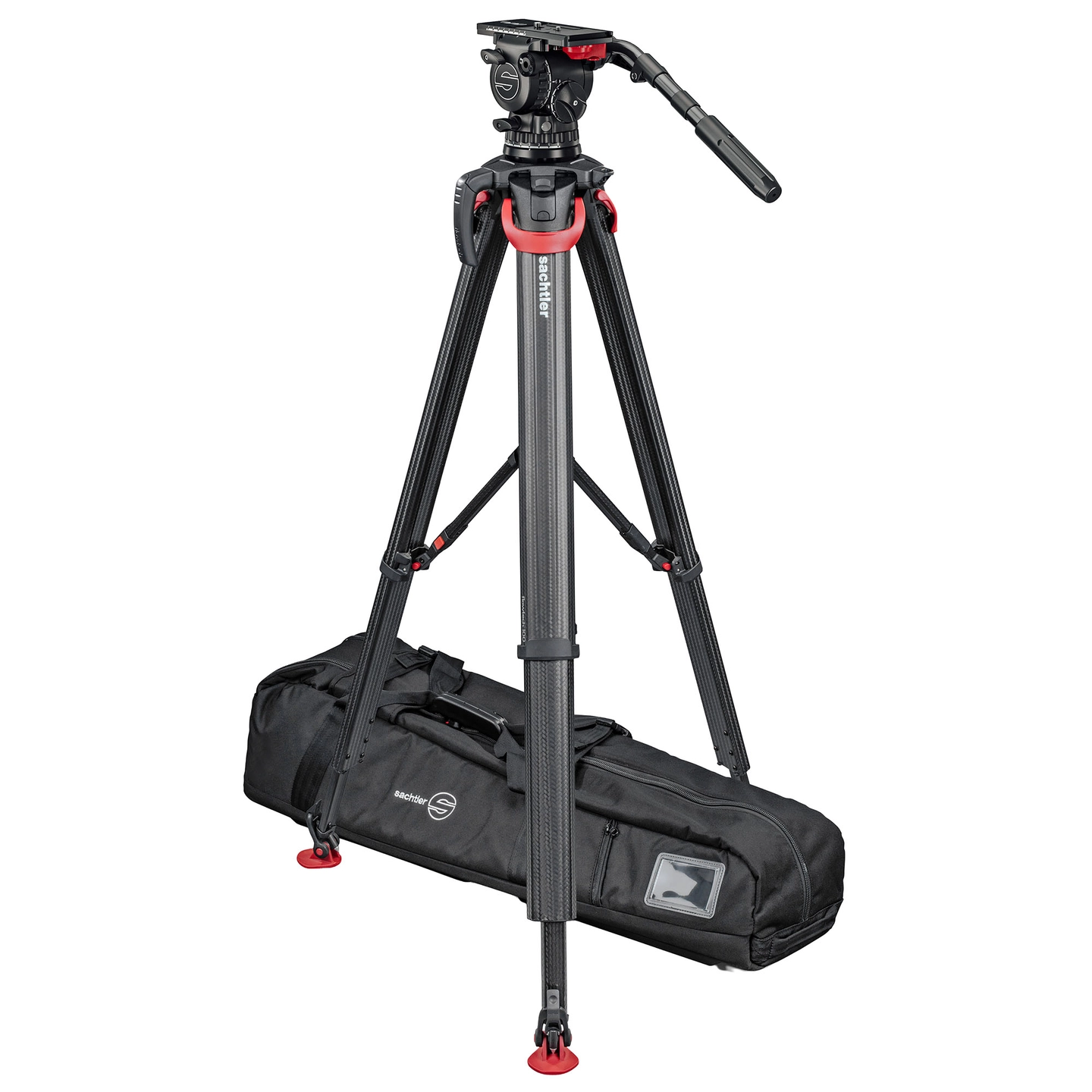 Sachtler System FSB 18T MkII flowtech100 MS Fluid head, Tripod, Mid-Spreader, Bag