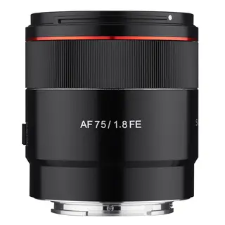 Samyang AF 75mm f/1.8 FE Sony E-Mount Fullformat. &#216;58mm